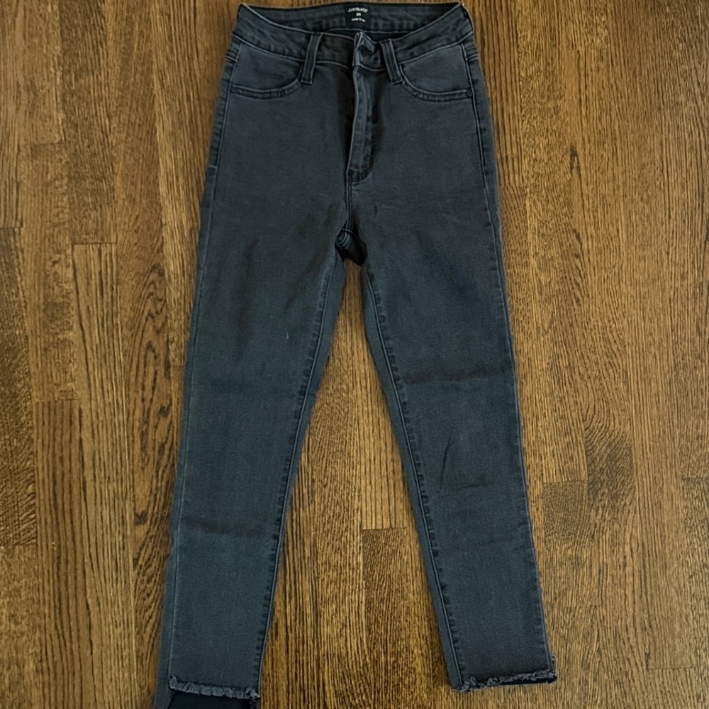 Just Black High-Rise Black Womens Skinny Jeans